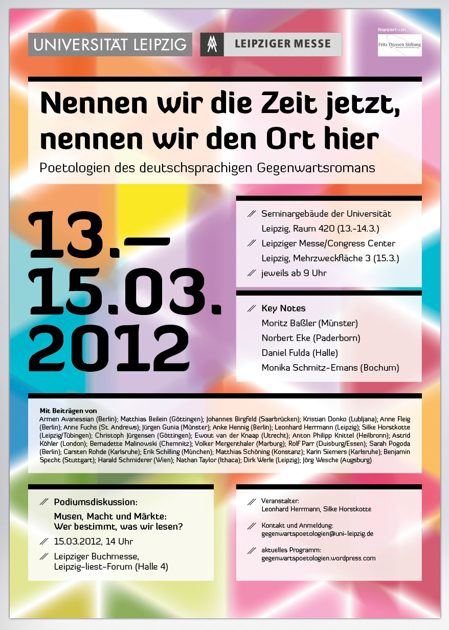 Grafikdesign Plakat Universität Leipzig