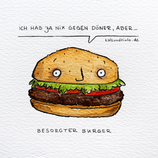 Besorgter Burger Comic